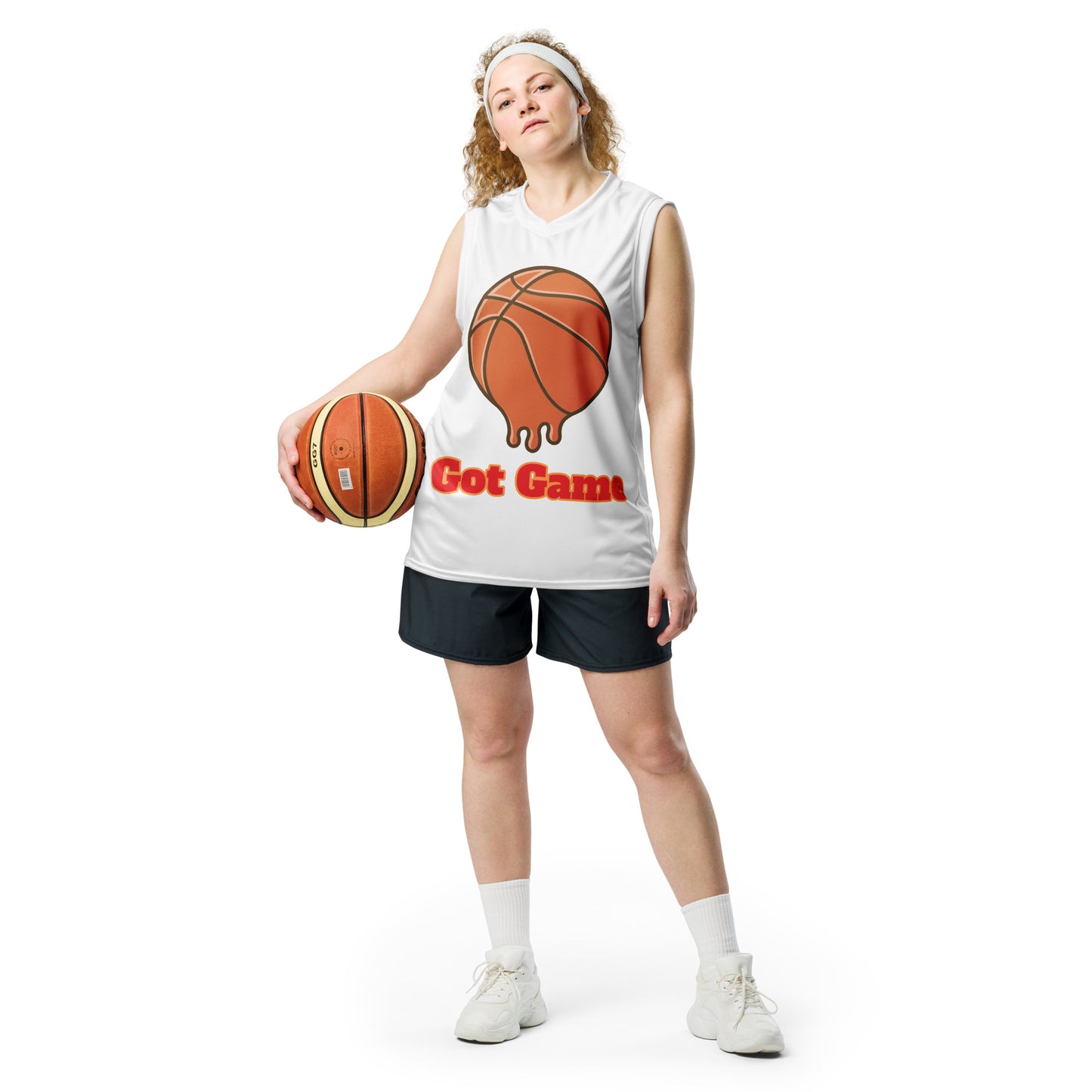 Recycled unisex basketball jersey