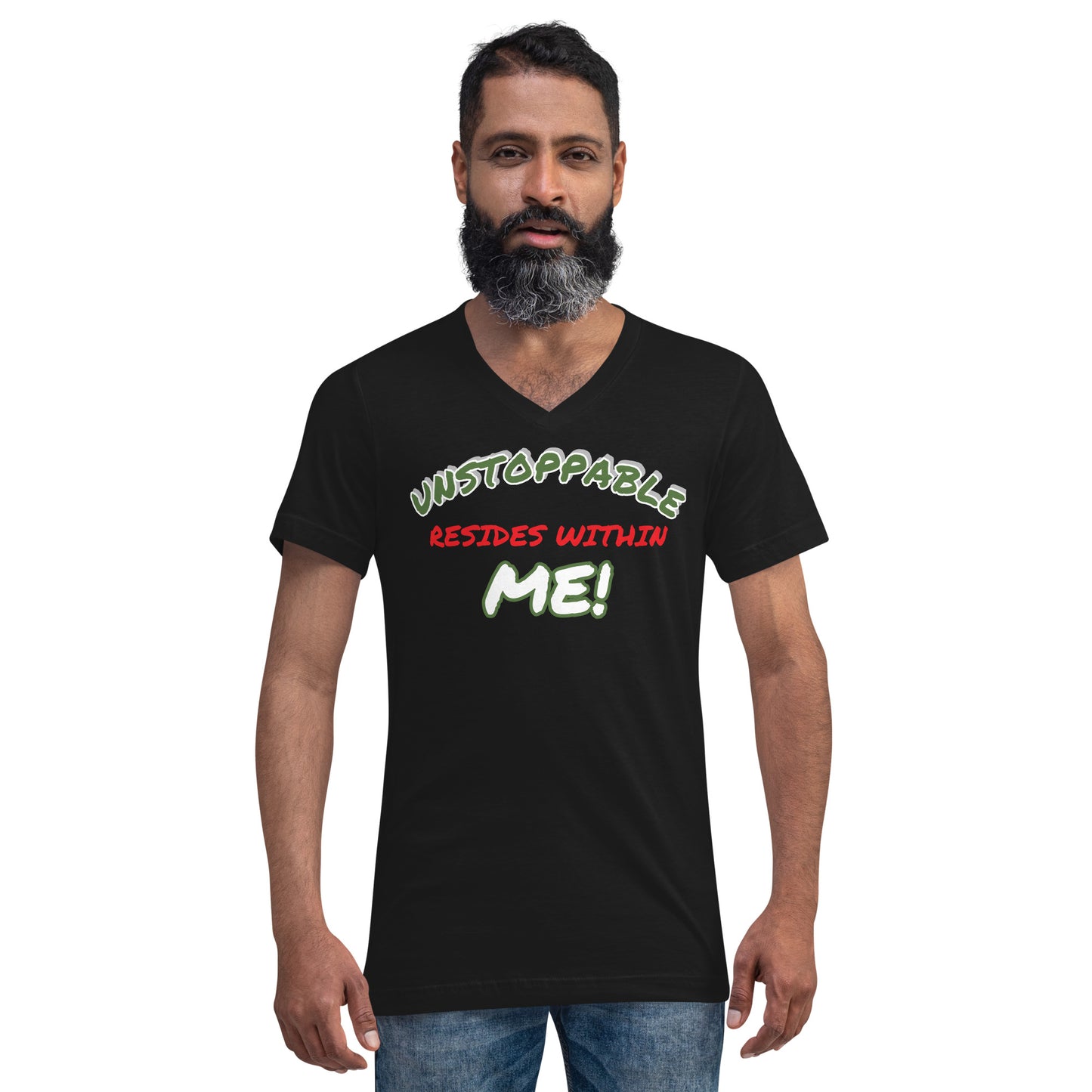 Unisex Short Sleeve V-Neck T-Shirt