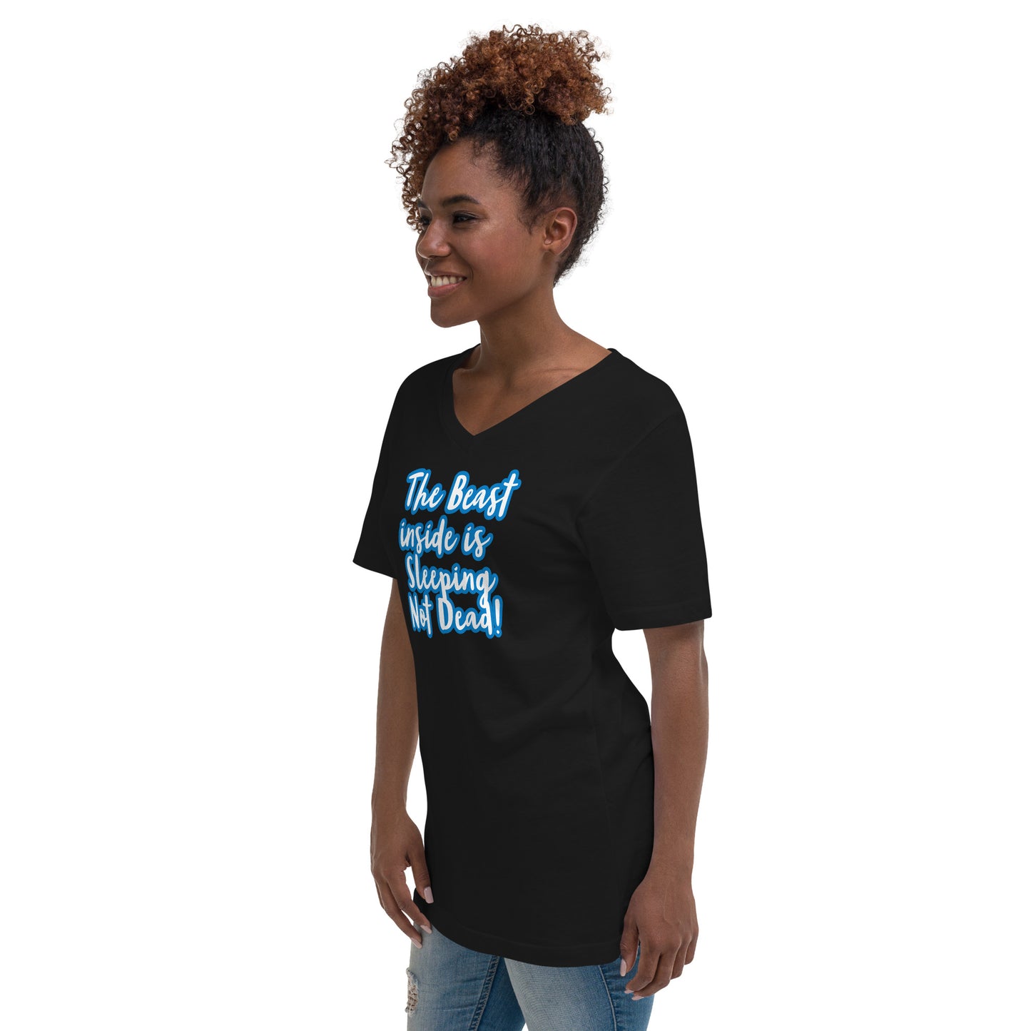 Unisex Short Sleeve V-Neck T-Shirt