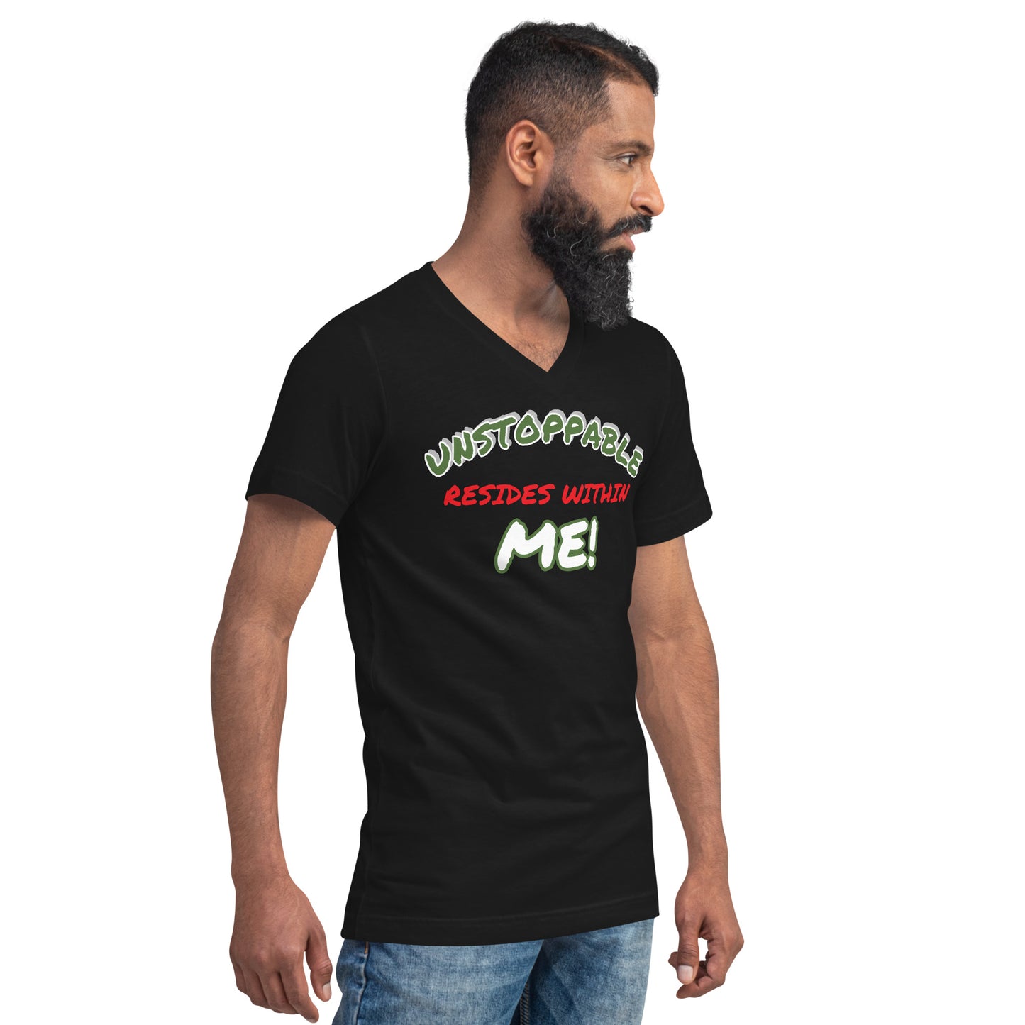 Unisex Short Sleeve V-Neck T-Shirt