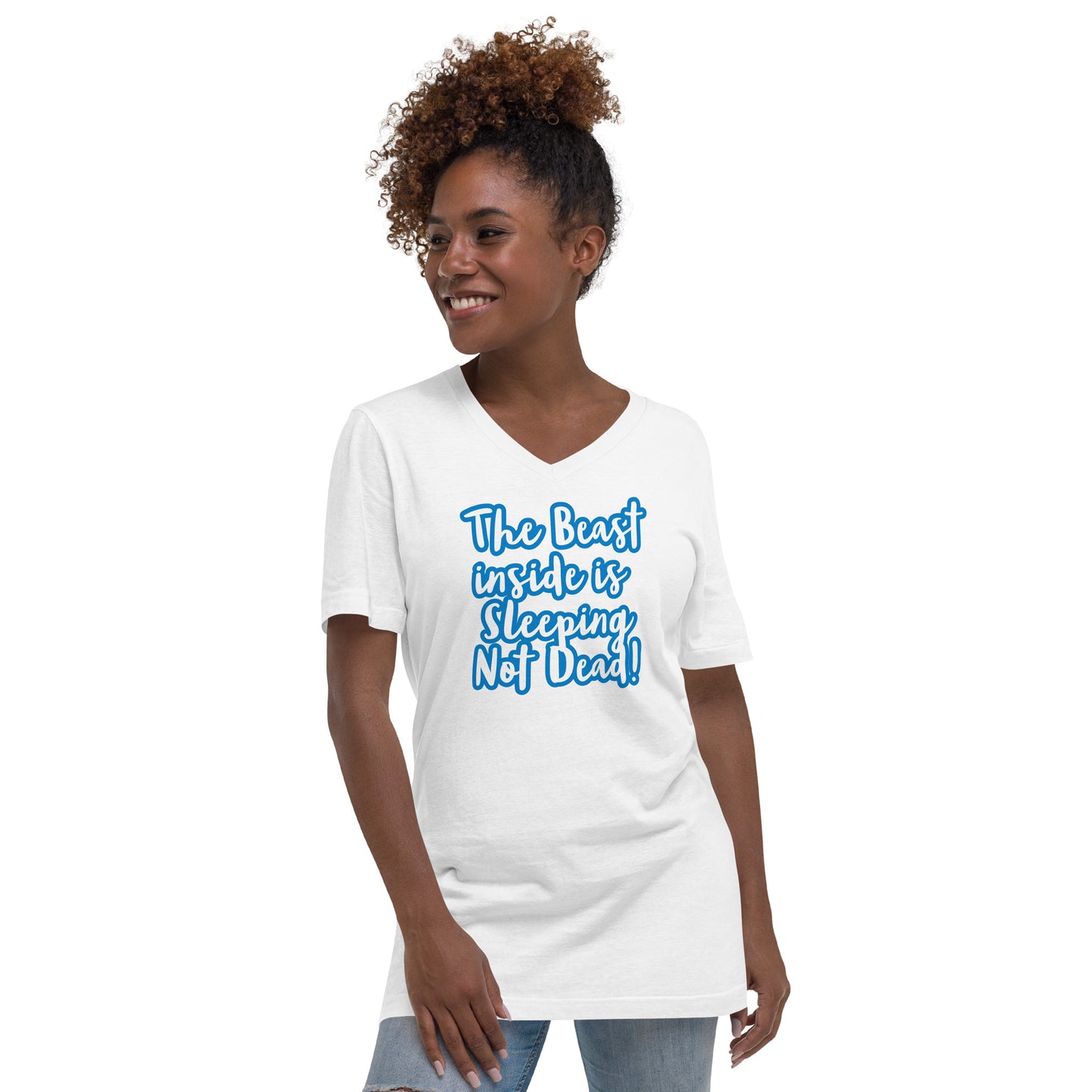 Unisex Short Sleeve V-Neck T-Shirt
