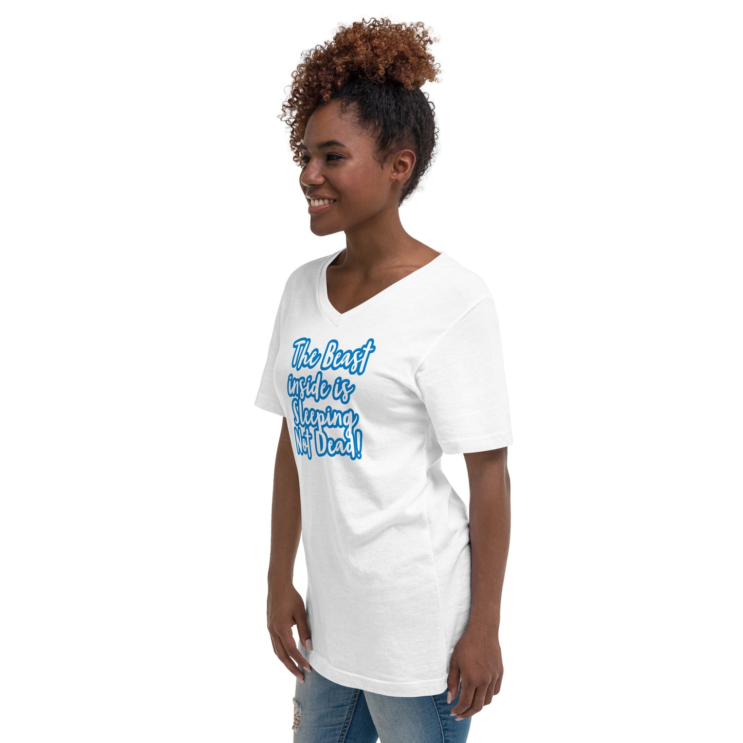 Unisex Short Sleeve V-Neck T-Shirt