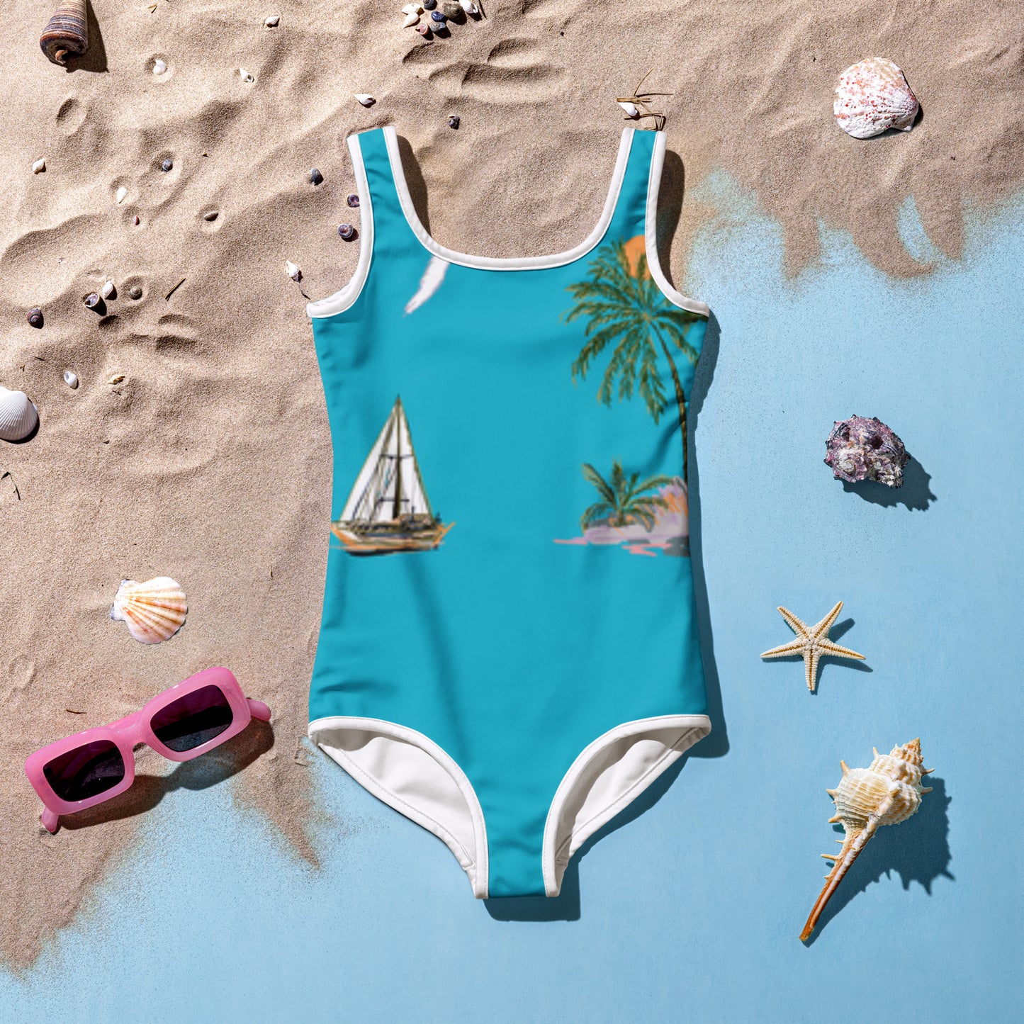 All-Over Print Kids Swimsuit