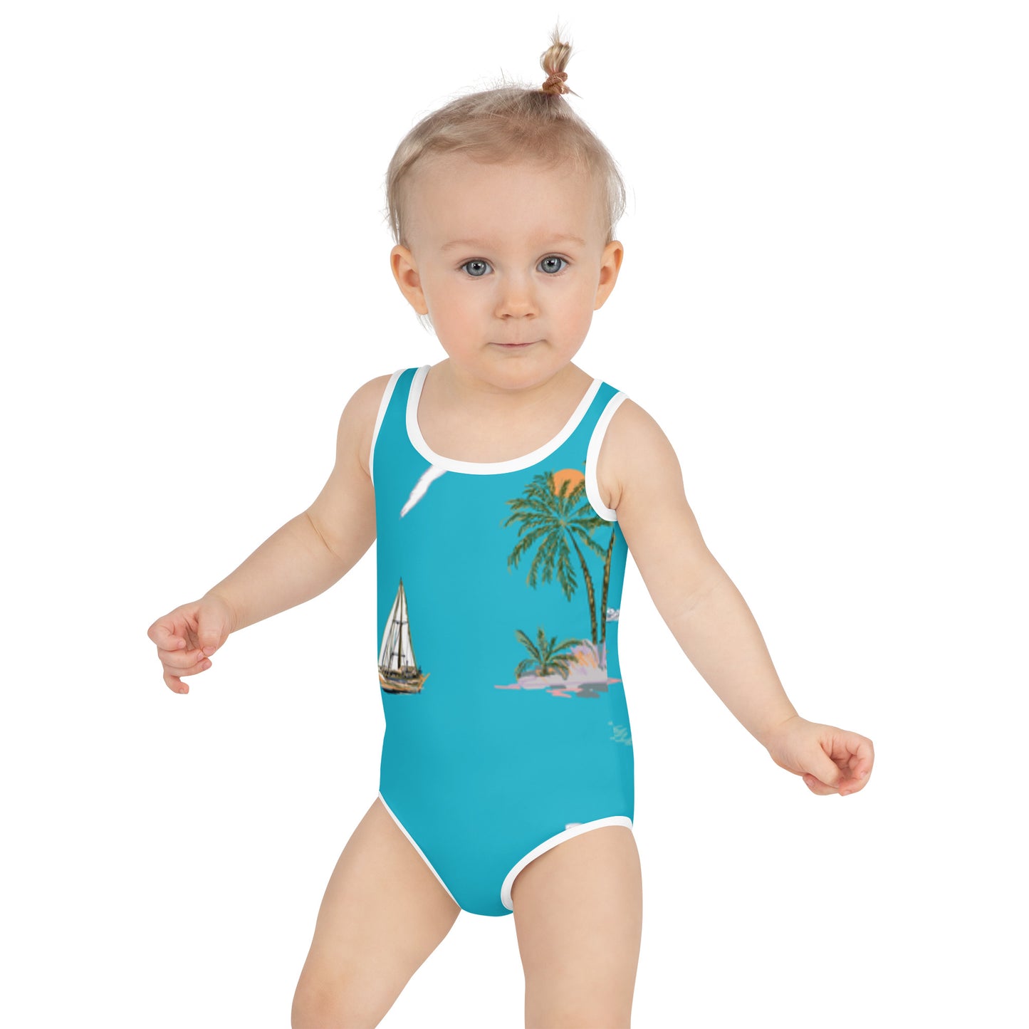 All-Over Print Kids Swimsuit