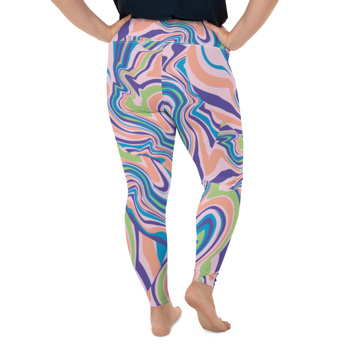 All-Over Print Plus Size Leggings