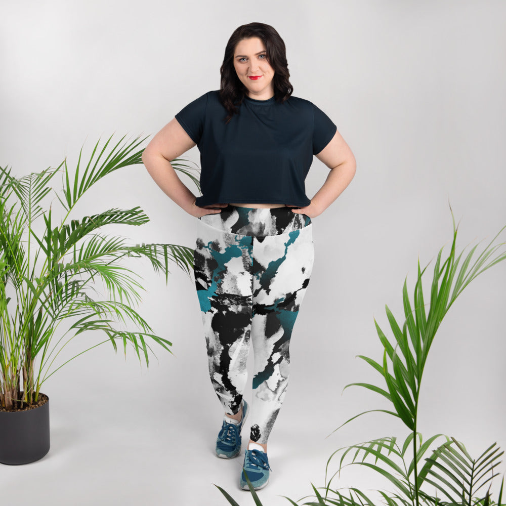 All-Over Print Plus Size Leggings