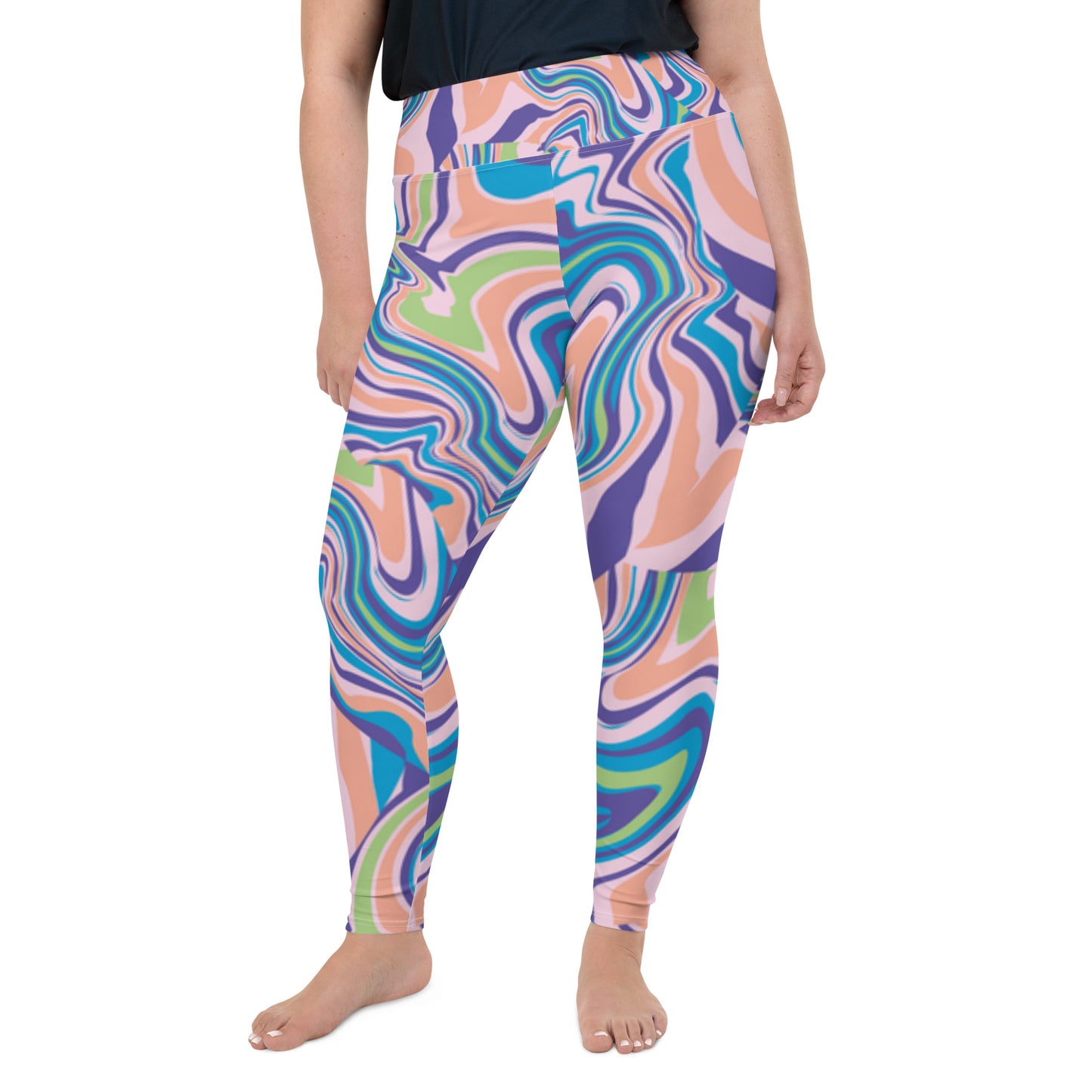 All-Over Print Plus Size Leggings