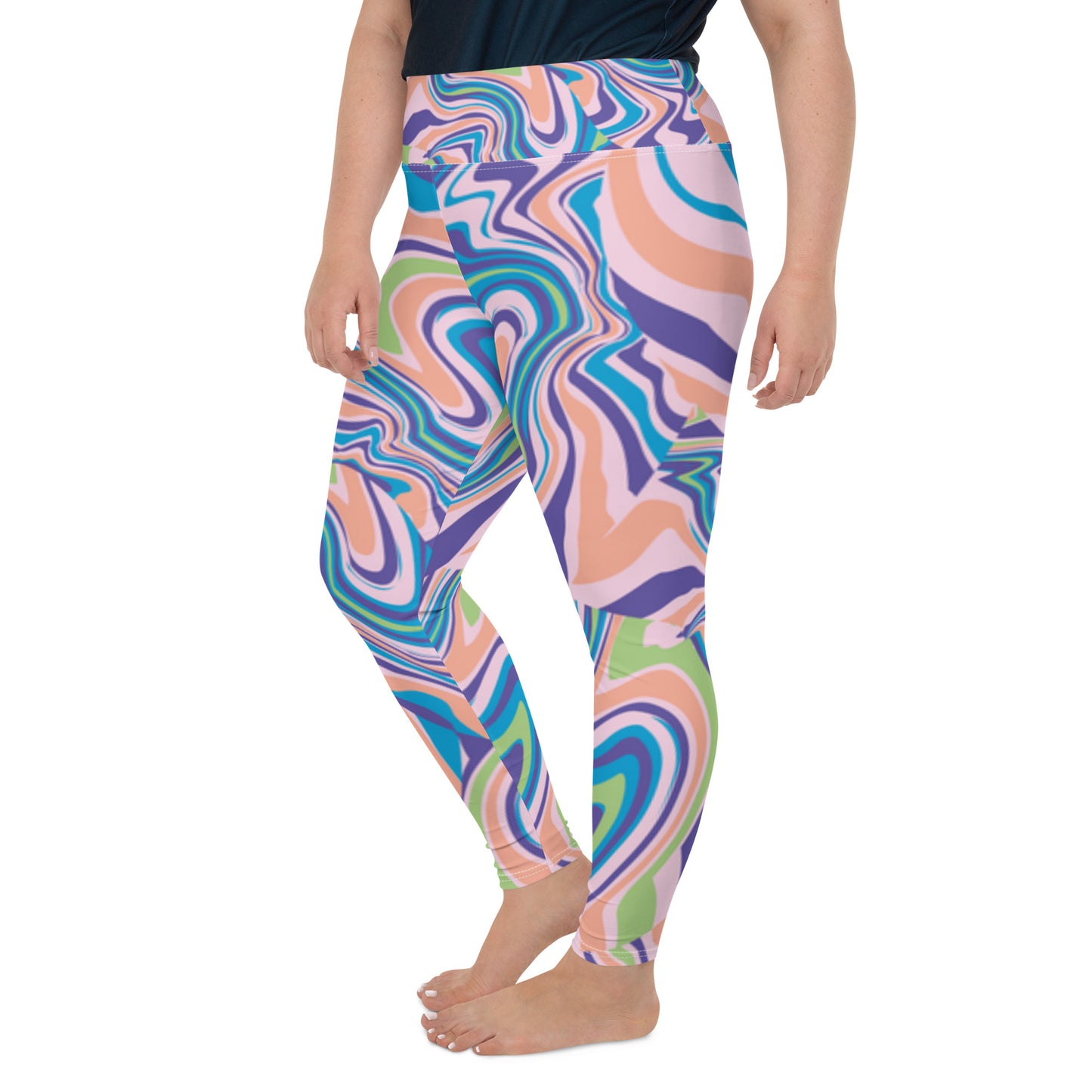 All-Over Print Plus Size Leggings