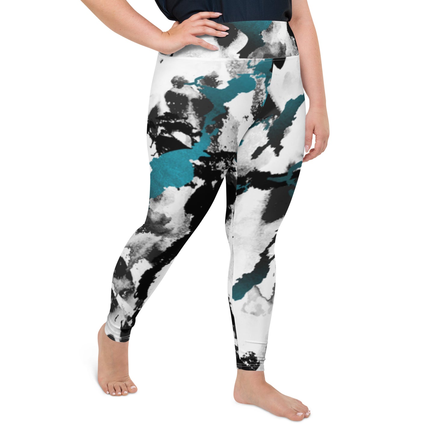 All-Over Print Plus Size Leggings