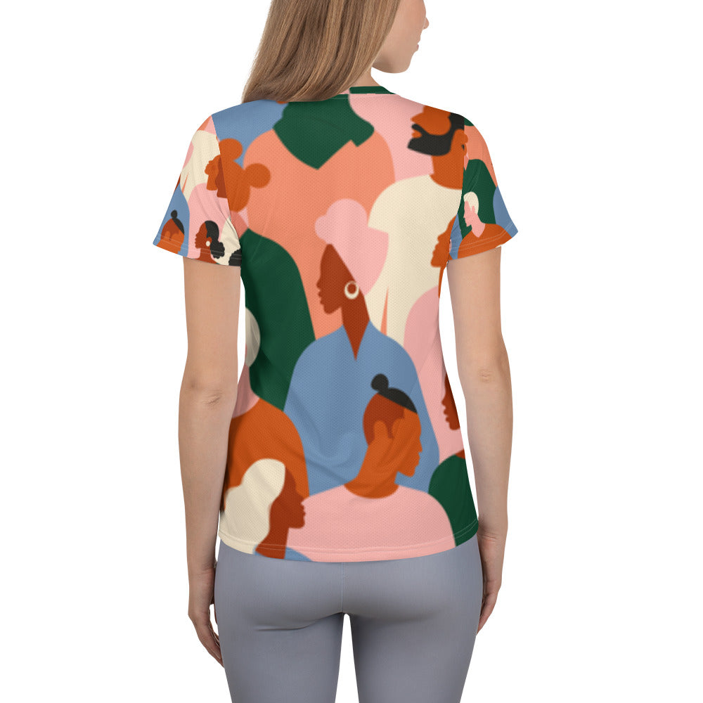 All-Over Print Women's Athletic T-shirt