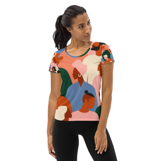 All-Over Print Women's Athletic T-shirt