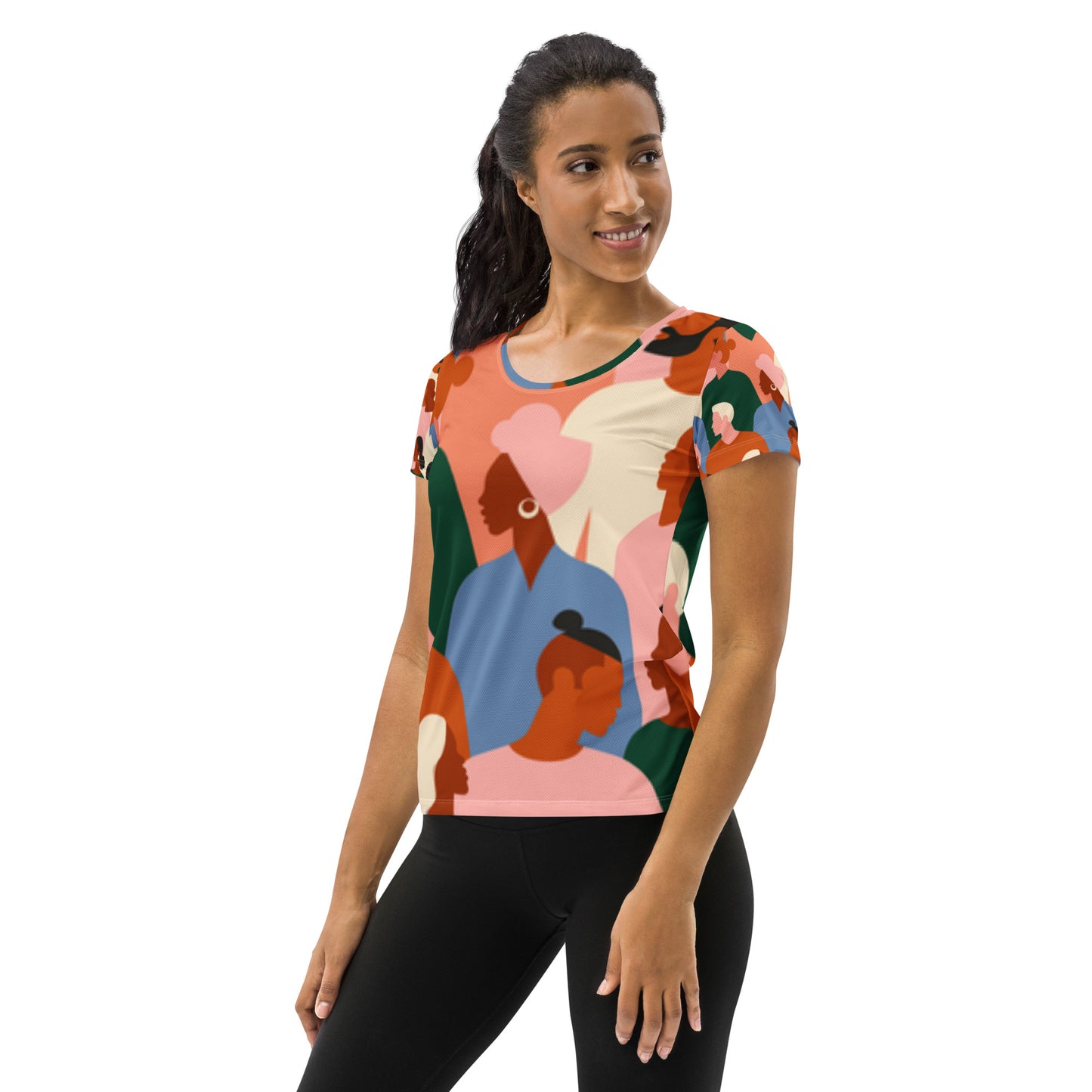 All-Over Print Women's Athletic T-shirt