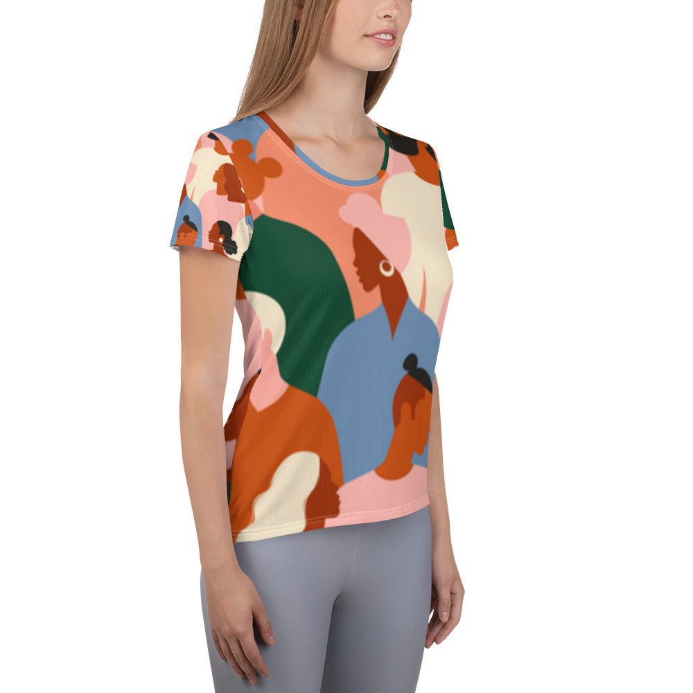 All-Over Print Women's Athletic T-shirt