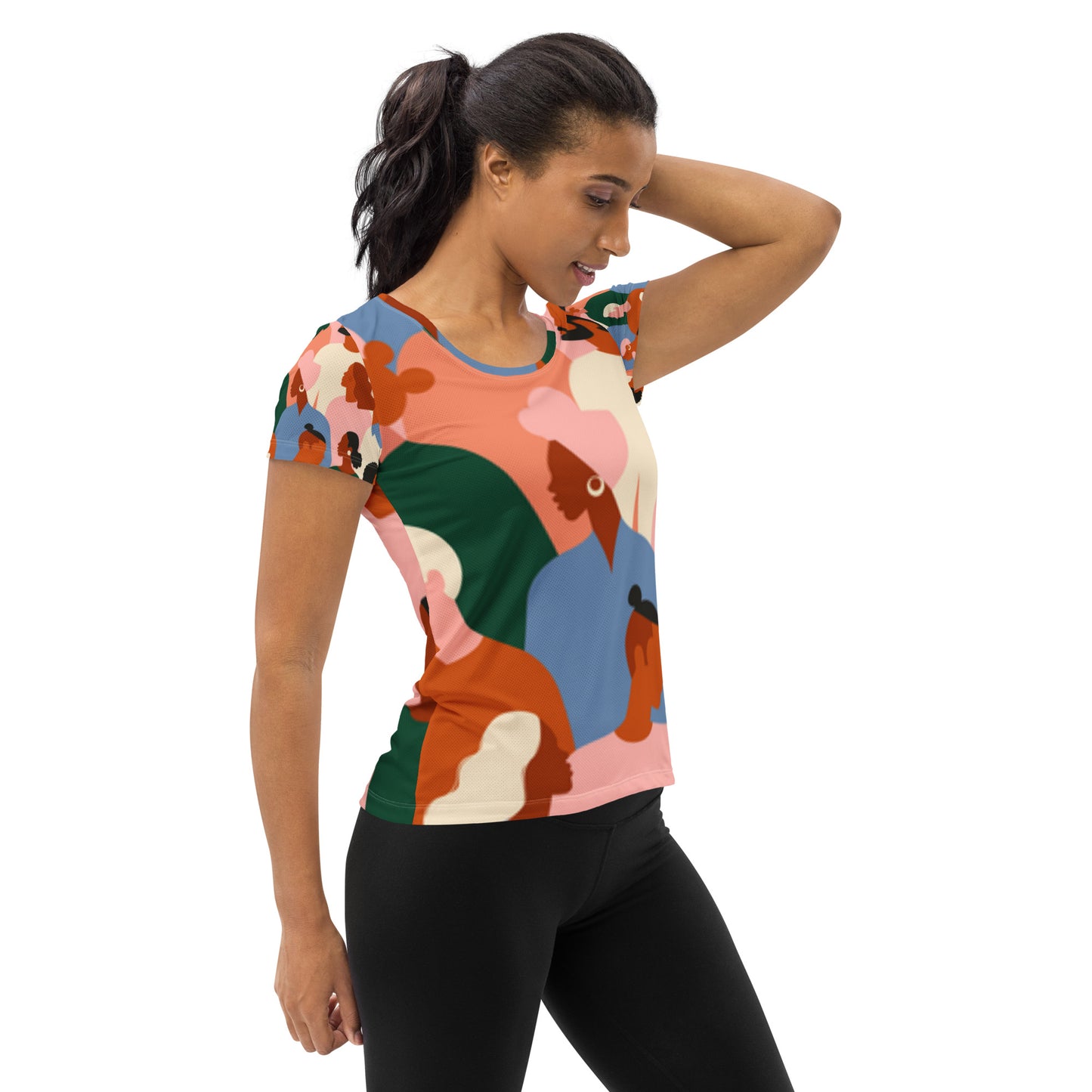 All-Over Print Women's Athletic T-shirt