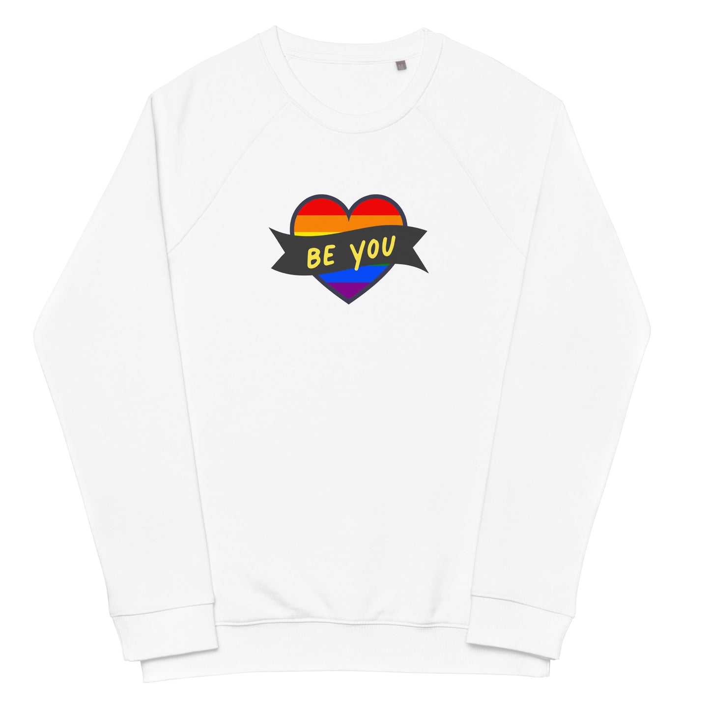 Unisex organic raglan sweatshirt