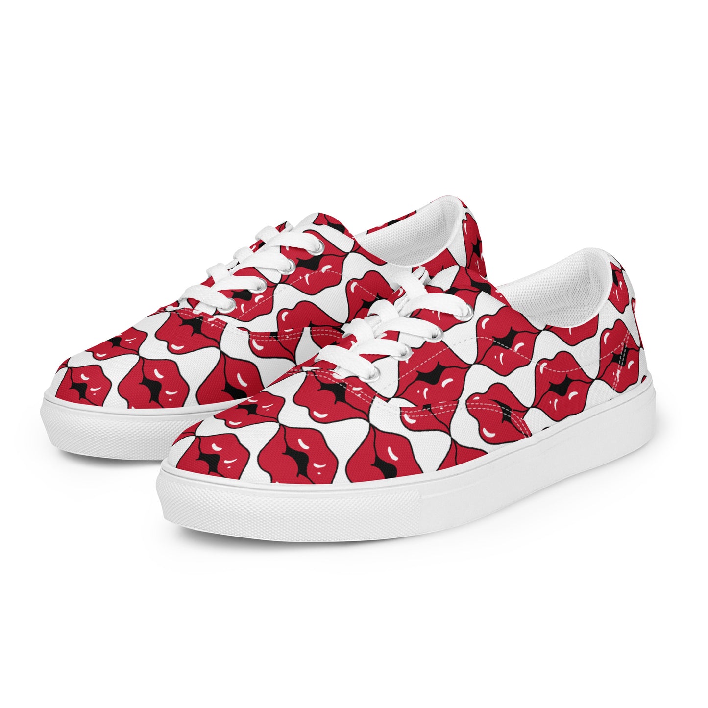 Women’s lace-up canvas shoes