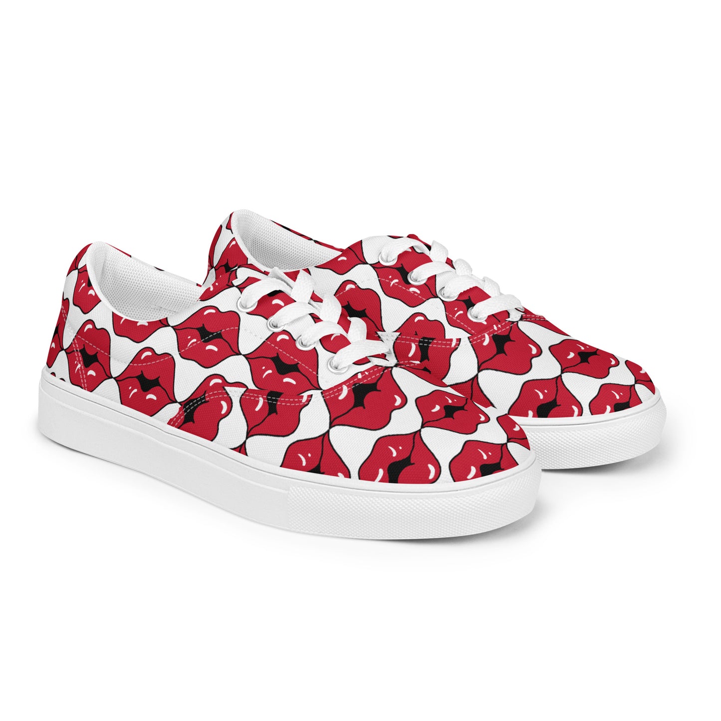 Women’s lace-up canvas shoes